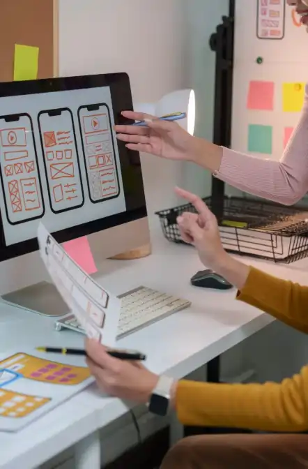 two-developers-writing-code-business-website-design-blue360-india